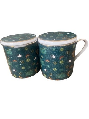 T2 Irish Breakfast Teeei Becher mit Deckel Auslaufmodell Selten Sammler