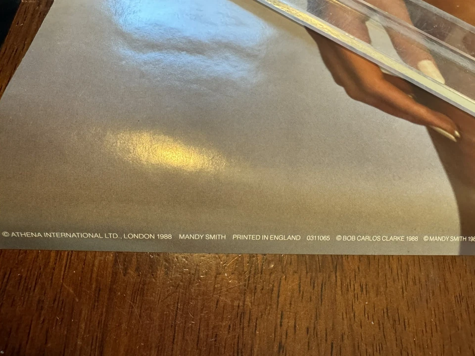 Raro 1988 De Colección Póster Mandy Smith Chica Pinup Modelo Original Foto 2 de 4