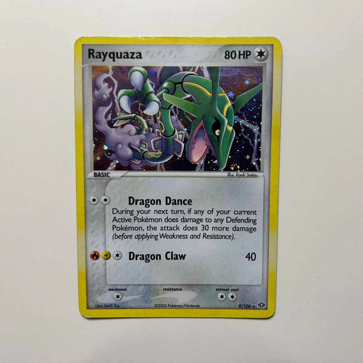 Rayquaza Pokémon TCG EX Emerald Individual Collectible Card Game