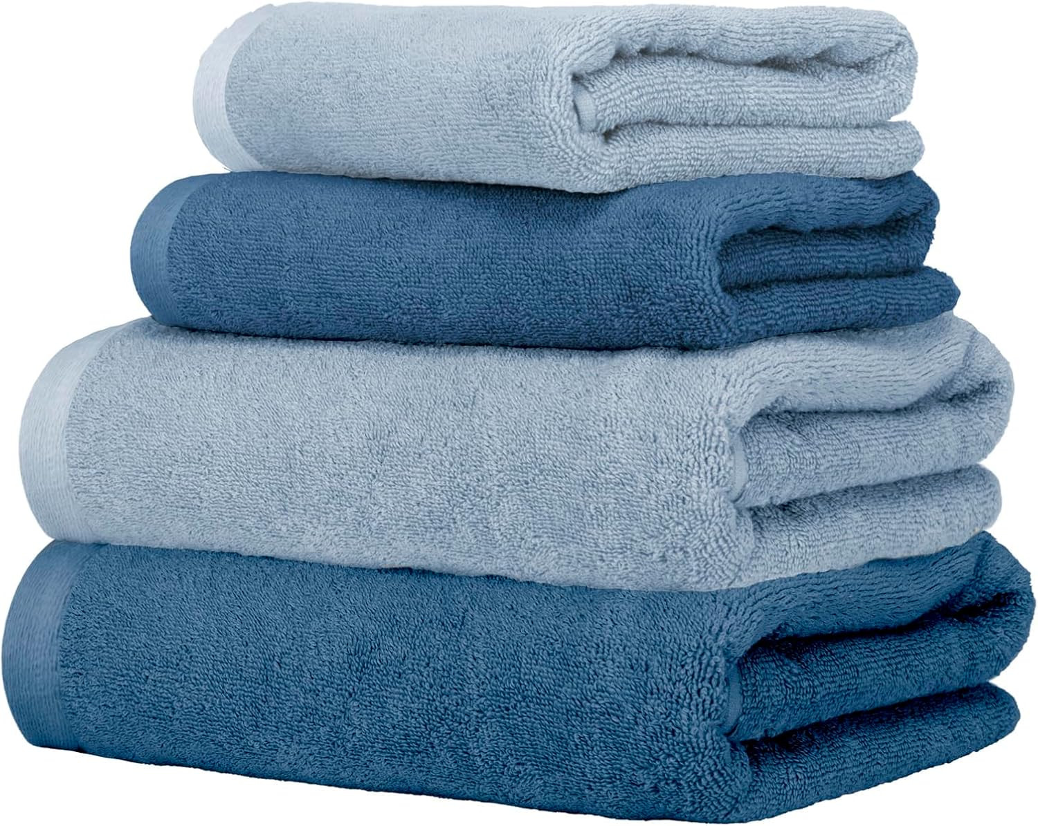 Set 4 Asciugamani Professionali 500gr Cotone Let | Viso e Ospite