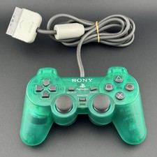 Sony PlayStation 1 PS1 OEM Clear Green DualShock Analog Controller SCPH-1200 2