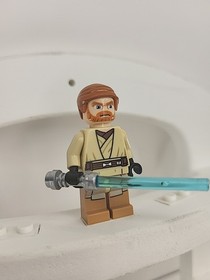 Lego Star Wars Minifigure Jedi Obi-Wan Kenobi w/ Lightsaber 75012