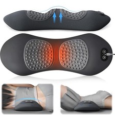 3 In 1 Electric Lumbar Support Pillow Smooth Spine Triple Fusion Back Massager