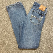 Wrangler 20X Mens Jeans Bootcut Medium Wash Distressed Size 31x36