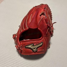 Mizuno Global Elite Baseball Glove Red Hard Left-Hand Pitcher Use