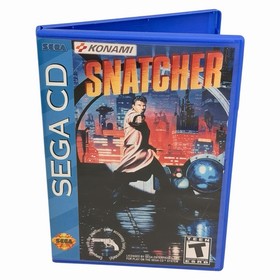 Snatcher (Sega CD, 1994) Authentic Disc In Third Party Case w/ Artwork Tested