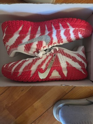 Size 13 - Nike Ja 3 Team Bank Pack - University Red White Metallic Silver
