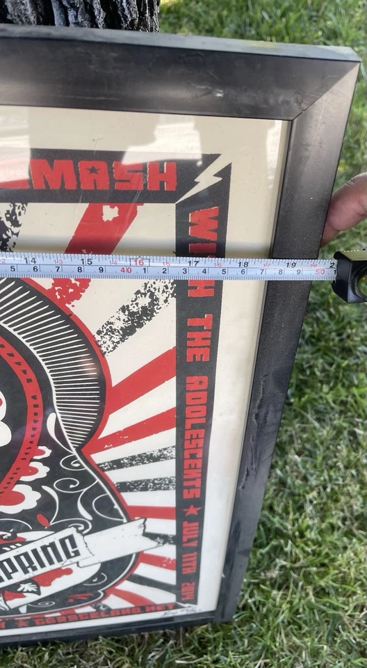 THE OFFSPRING 20th Anniversary Poster - Smash July 11th 2014 vintage rare #/160 - Image 3 of 4