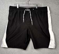 VTG 1999 Nike Swim Trunks Shorts Mens XL Black White Side Panel 712743 Y2K 90s