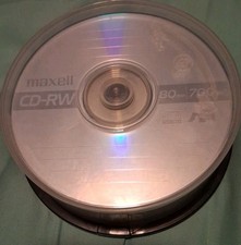 NEW: 25 pack Maxwell Max Data CD-RW 700mb 80min