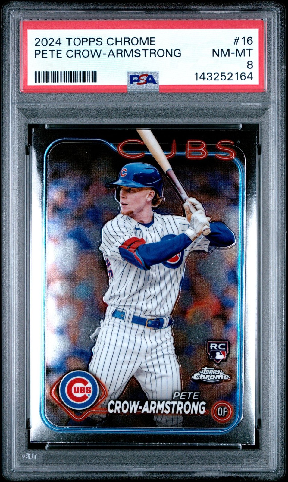2024 Topps Chrome PETE CROW-ARMSTRONG #16 PSA 8 NM-MT