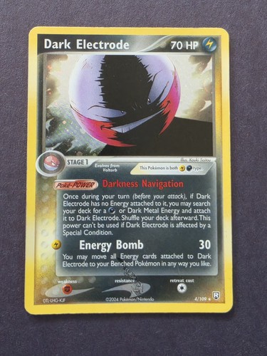 Dark Electrode Holo 4/109 Team Rocket Returns Pokemon- MP