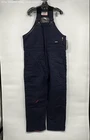 NWT Berne Men's Blue Pockets Adjustable Straight Leg Overalls Pants Size Large