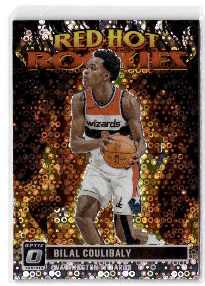 2023-24 Donruss Optic Bilal Coulibaly RC #11 Red Hot Rookies Holo Fast Break