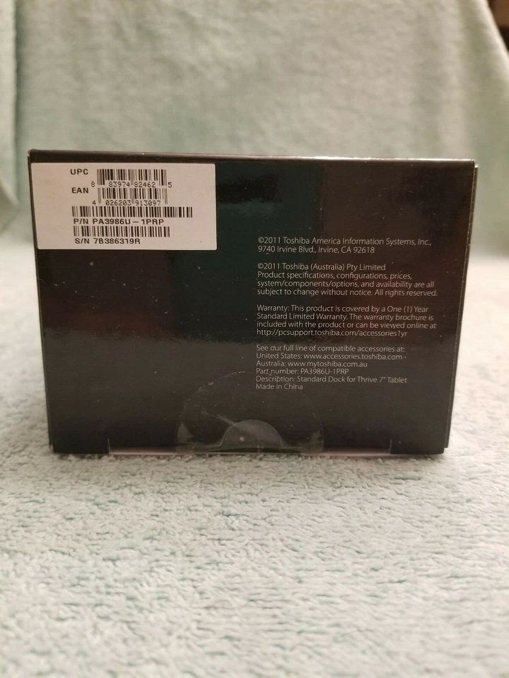 Base estándar para tablet Toshiba Thrive 7" - Salida de audio - ¡NUEVA EN CAJA ENVÍO GRATUITO!!! Foto 3 de 4