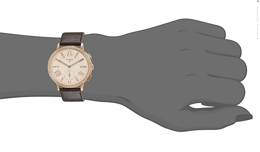 Fossil Q Gazer 41mm Rose Gold Case Gray Classic Buckle (FTW1116P