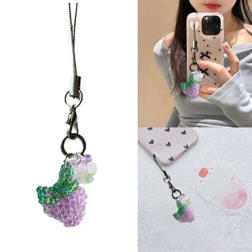 Grape Bead String Stylish Phone Decoration Beads Texture Suitable for Phone Bag - Zdjęcie 2 z 8