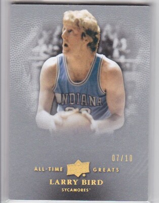 LARRY BIRD 2013 Upper Deck UD All-Time Greats #51 Gold #'d 07/10 Celtics