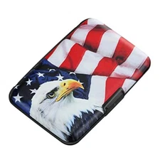 ELFISH Mini RFID Aluminum Wallet Credit Cards Holder Business Card Case Flag2