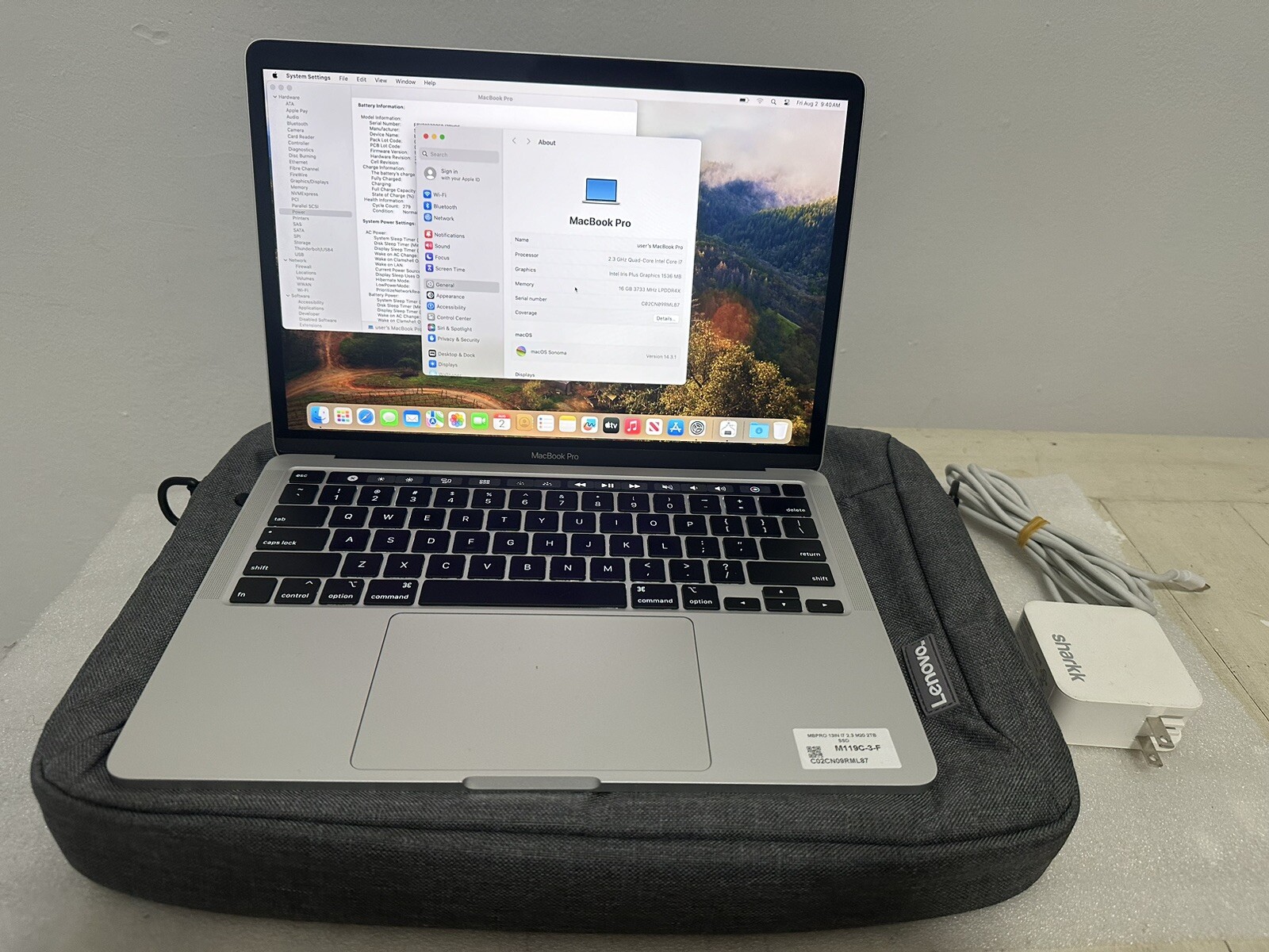 MacBook Pro 13inch 16GB 2TB
