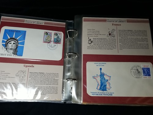 Sociedad Postal Conmemorativa Homenajes Oficiales a la Estatua de la Libertad, 48 FDC - Imagen 7 de 16
