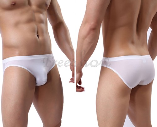 Men Soft Lingerie Thong Bikini Briefs Trunks Underwear Bulge Pouch Underpants - Picture 4 of 18