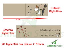 20 BIGLIETTINI BOMBONIERE CONFETTI - cresima comunione battesimo matrimonio  