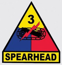 US ARMY 3RD ARMORED DIVISION STICKER - DECAL - MADE IN THE USA!!!