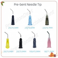 Dental Prebent Needle Acid Etch Flow Tip for Irrigation Dispensing Syringe Tips