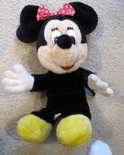 Vintage 14" Minnie Mouse Plush Stuffed Animal Toy Doll, Walt Disney Disneyland