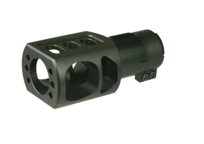 ShotgunTanker Muzzle Brake Clamp On Slip Over, Aluminum For Remington 870 12 ga 