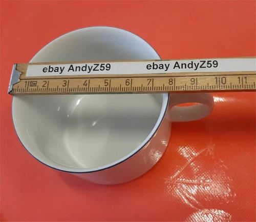 Tasse 190ml D 8cm, H 5,5cm Melitta Friesland "Kleine Brise" blauer Rand