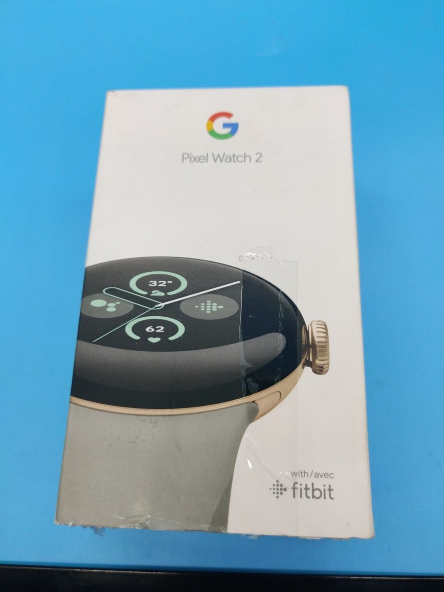 Google Pixel Watch 2 41mm Gold Aluminum w/ Gray Sport Band