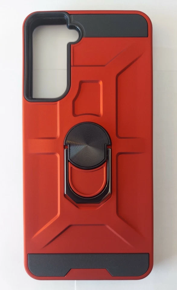 Case For Samsung Galaxy S21 5G Case Red/BLACK /Ring Stand Hard Cover - Изображение 3 из 4