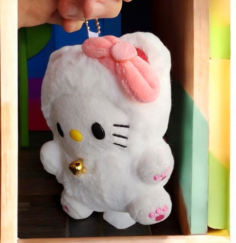 Kawaii Hello Kitty Plush Doll Keychain, Bag Pendant, 5" Height, Great Qualit - Picture 2 of 3