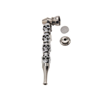 Portable Metal Pipe Smoking Skull Design Creative Cool Durable Filter Cigarettes