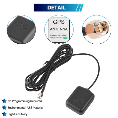 GPS Antenne SMA Stecker Kabel Autoradio Navigation Empfängerantenne für Auto KFZ