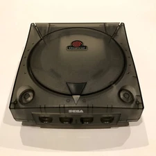 SEGA Dreamcast Console 3rd Party Translucent Case Shell Smoke Black Gray 