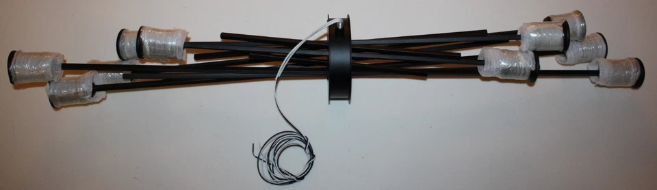 Candelabro linear Dainolite NEB-3910HP-ES Nebraska 10 luzes 39" largura - café expresso - Imagem 3 de 3