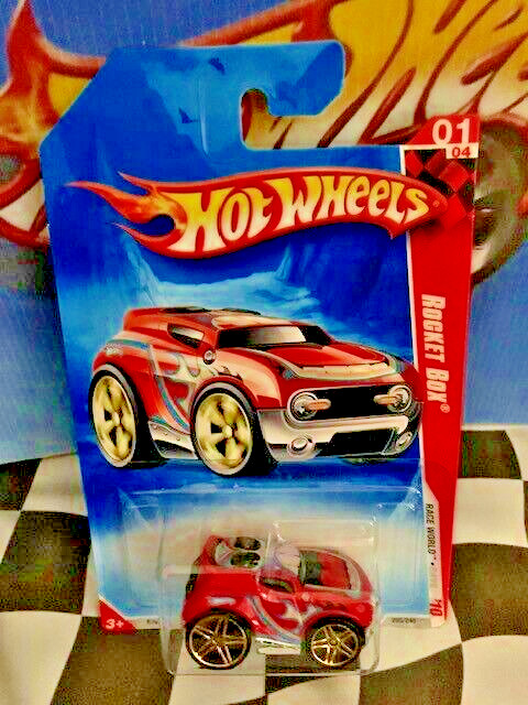 Hot Wheels 2010 Race World Cave 1/4 205 Rocket Box Red PR5