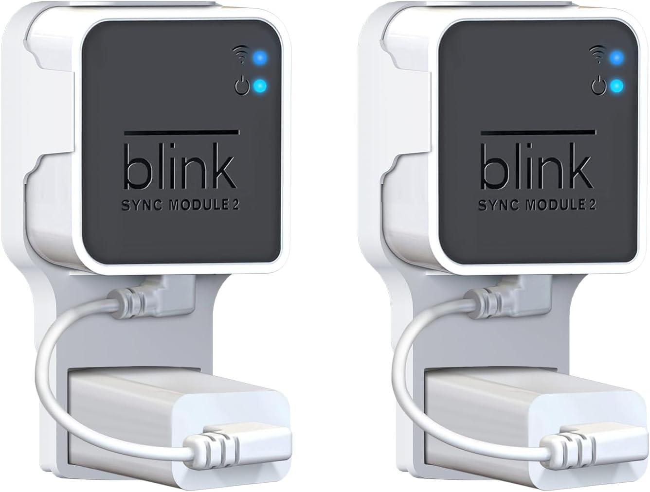 Wall Mount for Blink Sync Module 2 with Short Cable save Space No Messy Wires-image