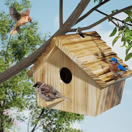 Bird House, Bird Houses for Outside, Wooden Birdhouse for