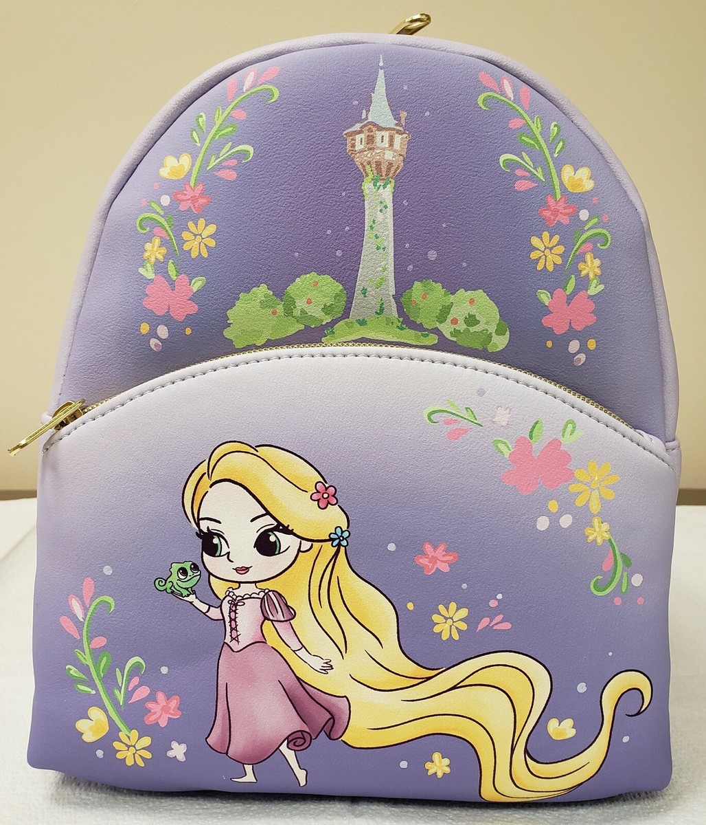 Loungefly Disney Tangled Rapunzel & Pascal Mini Backpack NWT New Loungefly Disney Tangled Rapunzel and Pascal Ombre Mini  main image 2