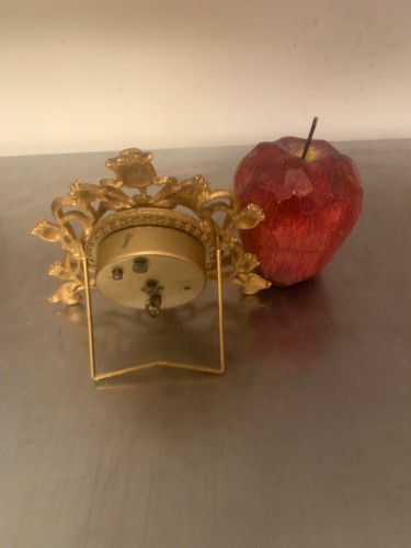 Kleine antike Messing Aufziehuhr von Linden - Ex - Bild 2 von 3