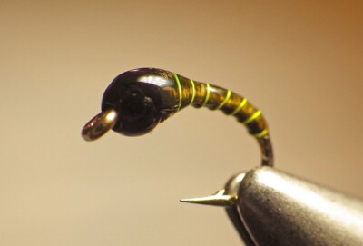 Zebra Midge Tungsten Nymphs Baetis Olive - Premium Trout Fly Fishing Flies #20