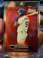 2022 Bowman Sterling Luis Rodriguez Red Refractor ref 3/5 MT+ LA Dodgers