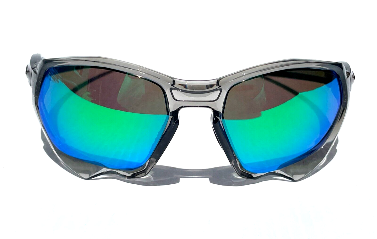 NEW Oakley PLAZMA Grey Smoke w POLARIZED Galaxy Jade Mirror NEW Oakley PLAZMA Grey Smoke w POLARIZED Galaxy Jade Mirror