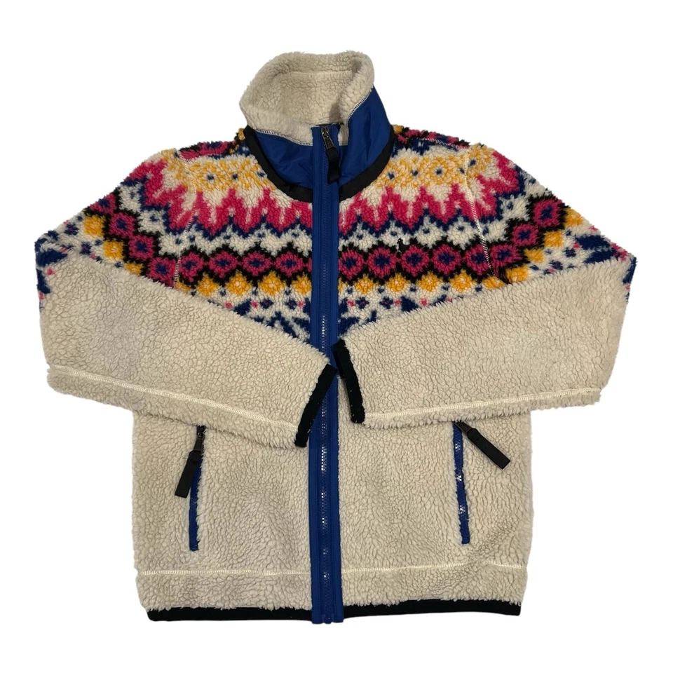 Polo Ralph Lauren Women's Sherpa Fleece Ski Jacket XS Multicolor Fair Isle - Image 2 of 4