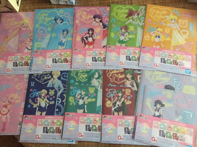 Sailor moon Ichiban Kuji clear file & ticket file set Let's party complete
