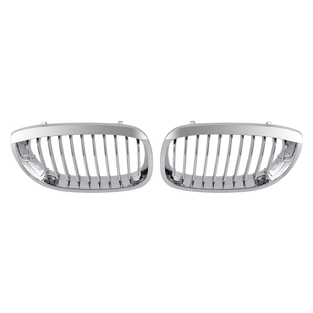 Chrome Front Kidney Grille Grill For BMW E46 325Ci 330Ci 2DR LCI 2003-2006 2005